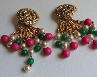 Boucles D'Oreilles à Clips SCOOTER En Métal Argenté - Sans Trou, Occasion, Style Rétro