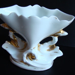 Bridal vase in white china old french tradition image 3