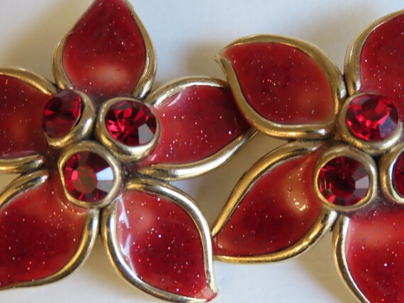 Taratata Paris red flower earrings - image 3