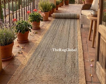 Natural Jute Rug - Jute Braided Rug, Bohemian Jute Rug, Rectangular Jute Rug, Jute Area Rug, Square Jute Rug, Custom Jute Rugs For Bedroom