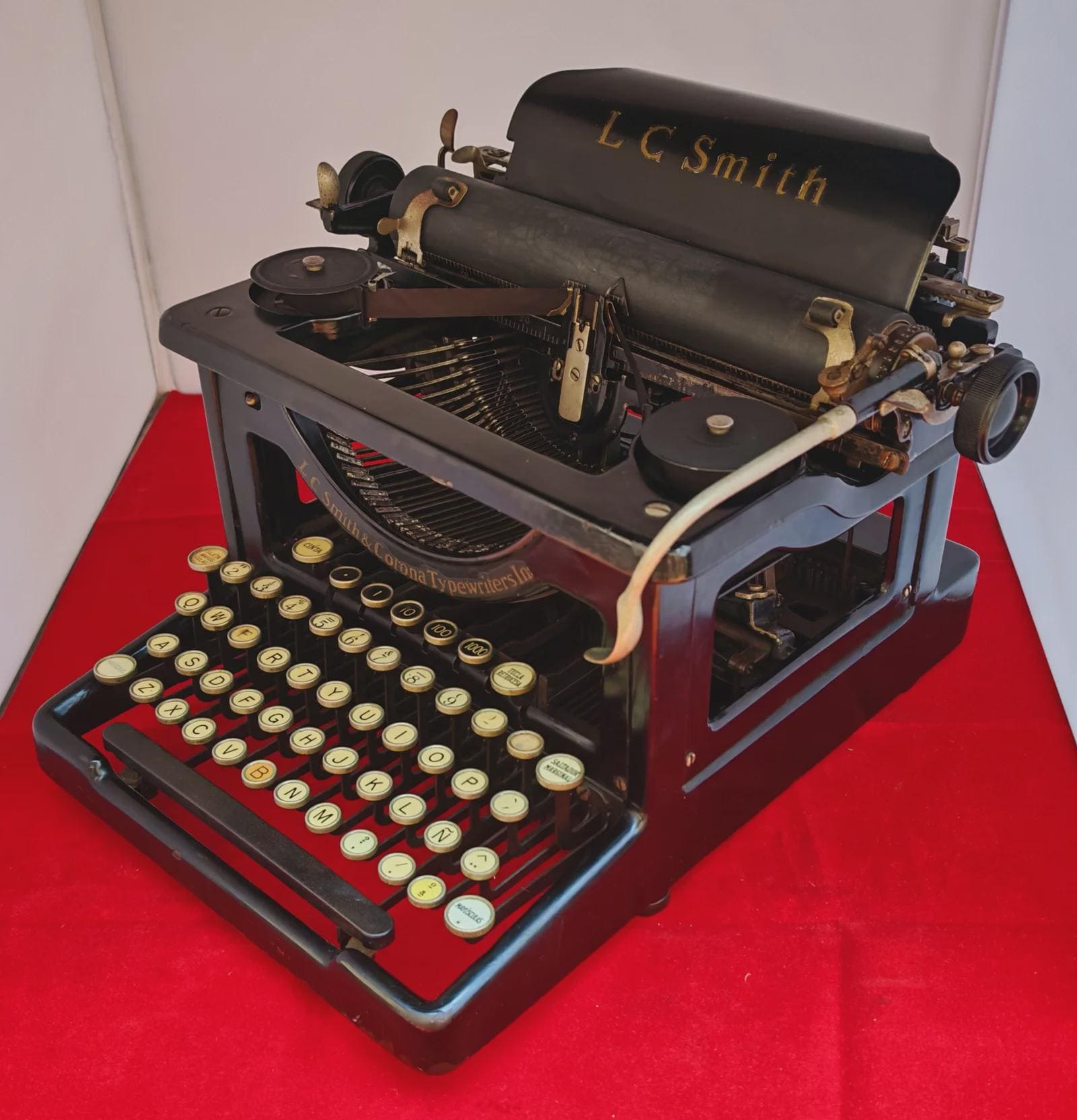 Lc Smith Antique Typewriter - Etsy
