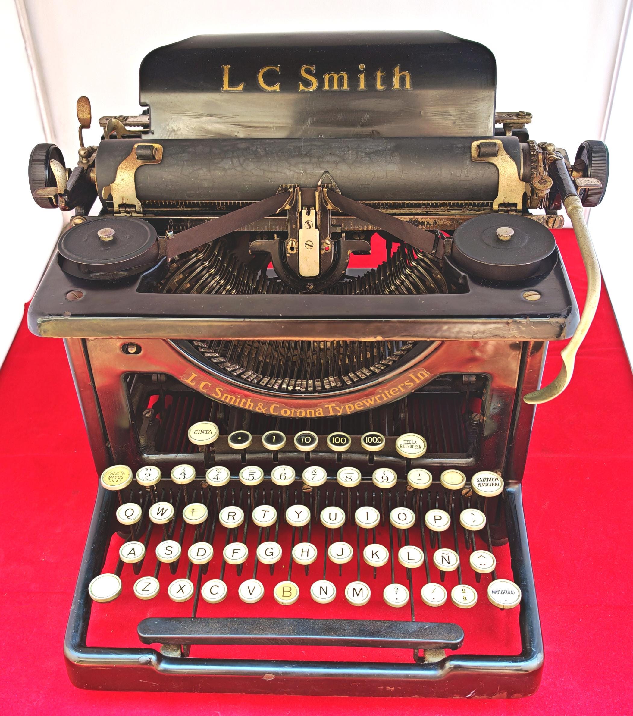 Antique l.c. smith and corona typewriter - Etsy 日本
