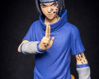Sasuke Uchiha Figure 1/8 Scale | Hand Painted Anime Statue | Naruto Collectible | Resin Figure | Uchiha Display Piece
