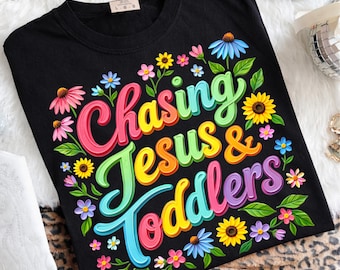 Christelijke moeder penseelstreek png, handgeschilderde bloemenafbeelding, jagen op Jezus en peuters, Cutecor penseelstreek Moederdag png, mama-sublimatie