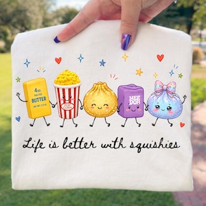 Image PNG de ravioli à paillettes, images PNG de Needoh Squishies, graphisme de personnages squishies, design de sublimation viral TikTok