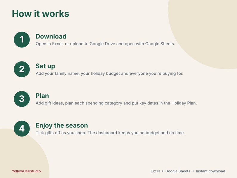 Christmas Budget Planner Spreadsheet, Christmas Gift Tracker & Holiday Budget, Gift List, Card List, Google Sheets Excel Template image 9