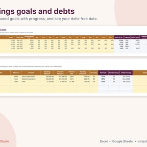 Budgetoverzicht voor stellen, gezamenlijk budget voor twee, sjabloon voor Google Sheets en Excel, overzicht van gedeelde rekeningen, van jou, van mij, van ons, wie is wie geld verschuldigd? afbeelding 8