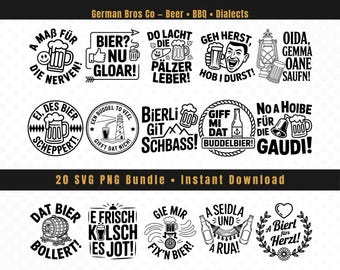 German Beer Lover Graphics SVG • Funny Party Designs (SVG PNG Bundle)