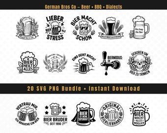 German Beer SVG Bundle – Funny Beer Quotes for Cricut & Silhouette | Digital Cut Files
