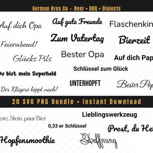 Flesopener SVG • Duits bierliefhebber • Drinkspreuk • Cadeau voor papa • Lasergesneden bestand