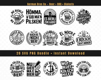 German Beer Sayings SVG • Alcohol Quotes, Cricut Cut File (SVG PNG)