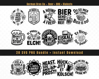 German Beer SVG Graphics Bundle • Party Designs • Alcohol Quotes • Cricut & Silhouette Cut File
