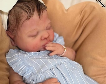 Full Silicone Reborn Baby Doll 21" | Handmade Realistic Newborn Boy or Girl | Mother’s Day Gift for Mom