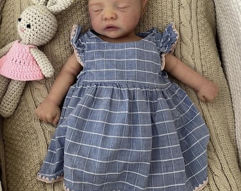 Full Body Silicone Reborn Baby Doll Girl – 19" Realistic Preemie Newborn with COA - Perfect Mother's Day Gift by Elena Westbrook