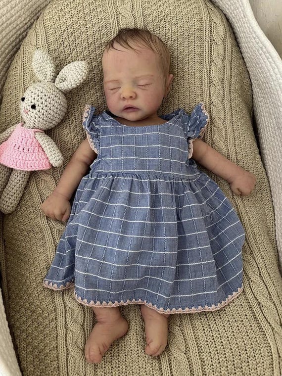 Full Body Silicone Reborn Baby Doll Girl – 19" Realistic Preemie Newborn with COA - Perfect Mother's Day Gift by Elena Westbrook
