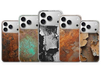 Rust Phone Case Rusted Metal Corrosion Cover for iPhone 17 Pro Max, 17e, 15, 14, 13 & Samsung S26 Ultra, S25 FE, A57, A56, Pixel 10, 9A