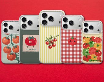 Tomato Phone Case Tomatoes Cover for iPhone 17 Pro Max, 17e, 15, 14, 13 & Samsung S26 Ultra, S25 FE, A57, A56, Pixel 10, 9A