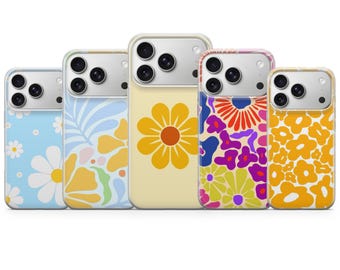 Flower Phone Case Floral Cover for iPhone 18 Pro Max, 17, 16, 15, Samsung S26 Ultra, S25 FE, A57, A56, Pixel 11, 10