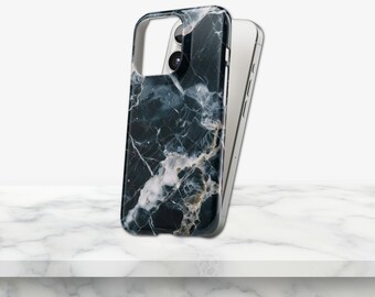Marble Phone Case Elegant Aesthetic TOUGH Cover for iPhone 17 Pro Max, 16e, 15, 14, 13 & Samsung S26 Ultra, S25 FE, A57, A56, Pixel 10, 9A