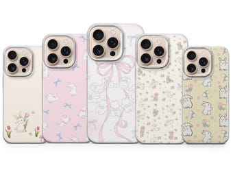 Hase Handyhülle Kaninchen Tier Cover für iPhone 17 Pro Max, 17e, 15, 14, 13 & Samsung S26 Ultra, S25 FE, A57, A56, Pixel 10, 9A