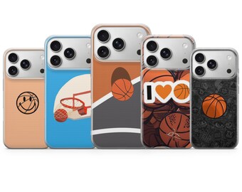 Basketball Phone Case Sport Cover for iPhone 17 Pro Max, 17e, 15, 14, 13 & Samsung S26 Ultra, S25 FE, A57, A56, Pixel 10, 9A
