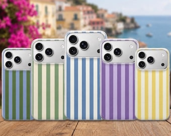 Striped Phone Case Lines Cover for iPhone 18 Pro Max, 17, 16, 15, Samsung S26 Ultra, S25 FE, A57, A56, Pixel 11, 10