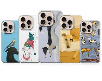 Greyhound Phone Case Dog Cover for iPhone 17 Pro Max, 17e, 15, 14, 13 & Samsung S26 Ultra, S25 FE, A57, A56, Pixel 10, 9A