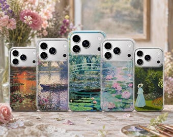 Claude Monet Phone Case Painting Cover for iPhone 18 Pro Max, 17, 16, 15, Samsung S26 Ultra, S25 FE, A57, A56, Pixel 11, 10