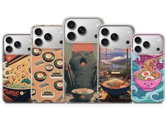 Ramen Phone Case Japanese Cover for iPhone 18 Pro Max, 17, 16, 15, Samsung S26 Ultra, S25 FE, A57, A56, Pixel 11, 10
