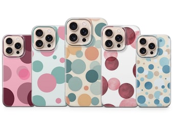 Funda de lunares Refined Dot Cover para iPhone 17 Pro Max, 17e, 15, 14, 13 y Samsung S26 Ultra, S25 FE, A57, A56, Pixel 10, 9A