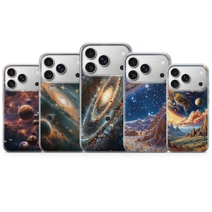 Planets Phone Case Stars Cover for iPhone 18 Pro Max, 17, 16, 15, Samsung S26 Ultra, S25 FE, A57, A56, Pixel 11, 10