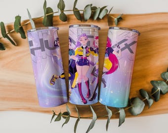 K pop Demon Hunters Tumbler Wrap, 20oz Skinny Tumbler Wrap, Kpop Demon Hunter 30oz Tumbler PNG Sublimation, Digital Download