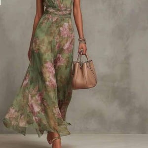 Green Halter Dress