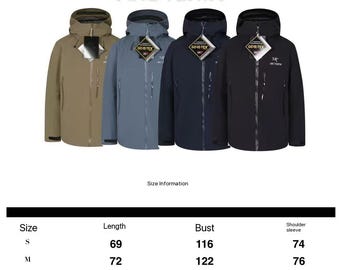 Arcteryx Beta Insulated Jacket Mens, Waterproof Goretex Mountain Shell