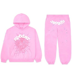 Sp5der Web Tracksuit || Y2K Streetwear Spider Hoodie & Pant || Unisex Urban Outfit image 1