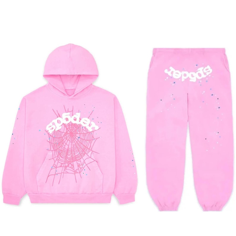 Sp5der Web Tracksuit || Y2K Streetwear Spider Hoodie & Pant || Unisex Urban Outfit image 1