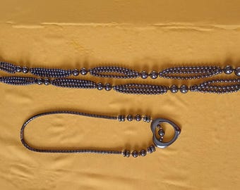 Vintage Hematite necklaces.. price is for both necklaces . These are used and were purchased in the 1980s.