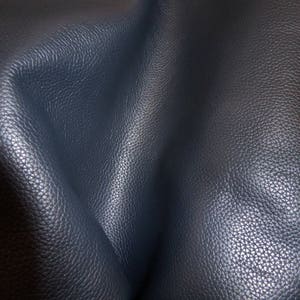 Biker 12x12 NAVY BLUE Top Grain Soft Cowhide Leather 3-3.5 oz / 1.2-1.4mm PeggySueAlso E2879-05 Hides Available image 1