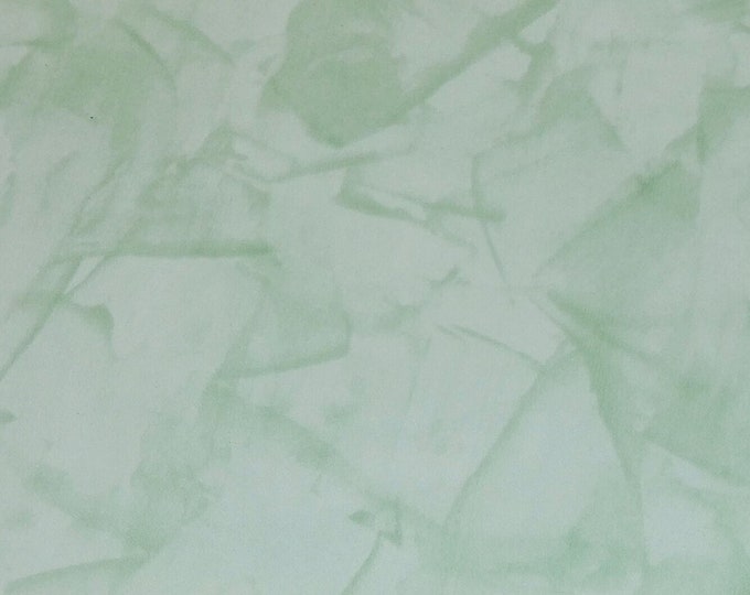 MARBLED 8"x10" Matte Pastel Moss Green Cowhide Semi firm 4 oz/ 1.6 mm PeggySueAlso® E2934-02