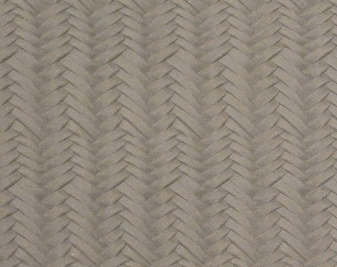 Leather 8"x10" Braided Fishtail THUNDER TAUPE Cowhide Soft USA 3.25-3.5 oz / 1.3-1.4 mm PeggySueAlso™ E3160-62