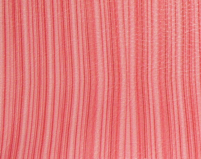 Leather 5"x11" Pleated Living CORAL Curtain Cowhide 3-3.5 oz / 1.2-1.4 mm #169 PeggySueAlso™ E1136-05 hides available