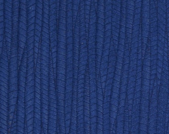 Palm Leaf 12"x12" NAVY BLUE / Royal  Cowhide Suede Leather 3-3.25 oz / 1.2-1.3 mm PeggySueAlso® E3171-03 hides available