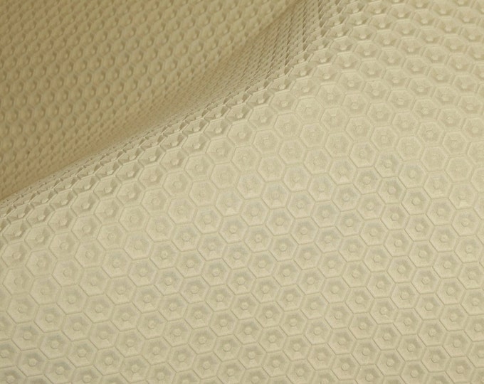 Honeycomb 8"x10" EGGSHELL / CREAM Italian Cowhide Leather 3 oz / 1.2 mm PeggySueAlso® E3173-01 hides available