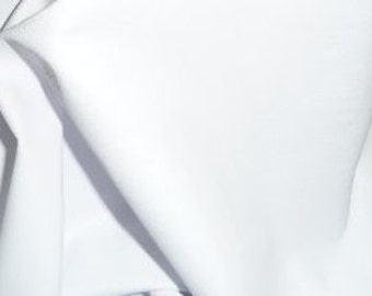 Plonge 3-4-5 or 6 sq ft WHITE Garment / Purse Full grain THIN Cowhide 1.75oz/.7 mm PeggySueAlso® E2843-02