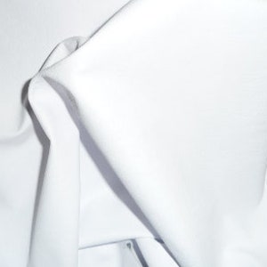 Plonge 8"x10" Prenda / Cartera BLANCA Piel de vaca de grano completo FINA 1.75oz/0.7 mm PeggySueAlso E2843-02