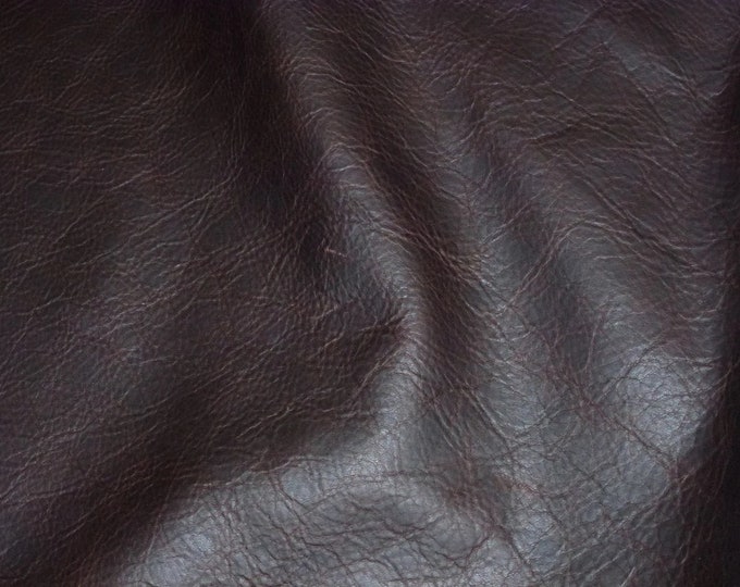 New Dye lot Pull Up 5"x11" Matte Distressed Chocolate RAISIN Cowhide Leather 3.5-4 oz / 1.4-1.6 mm   PeggySueAlso® E2930-08