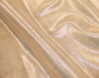 Sparkle 3-4-5 or 6 sq ft  Rose GOLD on Antelope SUEDE Cowhide Leather (read description) 3-3.25 oz / 1.2-1.3 mm PeggySueAlso® E7500-18