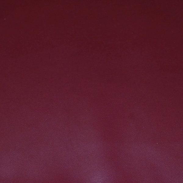 LAMBSKIN 8"x10" BURGUNDY, Italian incredibly soft, fine grain, Smooth Leather  2.25 oz/0.9 mm PeggySueAlso® E2805-18