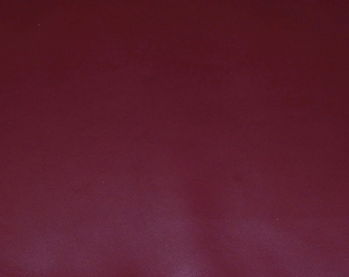 LAMBSKIN 8"x10" BURGUNDY, Italian incredibly soft, fine grain, Smooth Leather  2.25 oz/0.9 mm PeggySueAlso® E2805-18