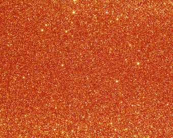 Fine GLITTER 2 pieces 4"x6" BURNT ORANGE glitter Fabric applied to Leather 5-5.5oz/ 2-2.2 mm PeggySueAlso® E4355-47